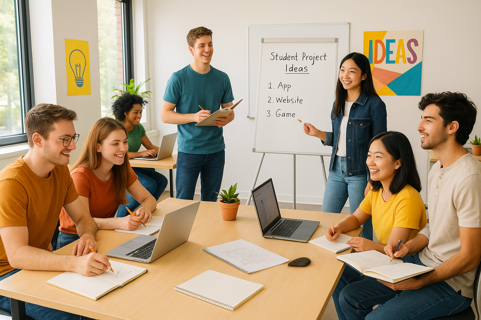 Professional team working together